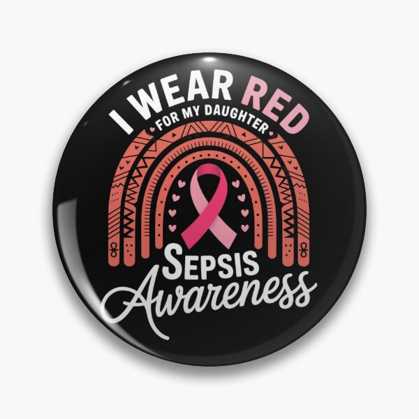 Item preview, Rainbow I Wear Red For My Daughter Sepsis Awareness  designed and sold by Vastingan.
