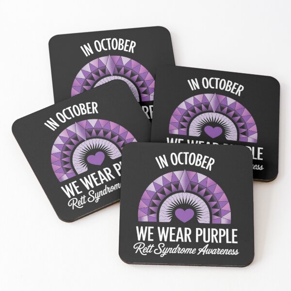 Item preview, Rainbow In October We Wear Purple Rett Syndrome Awareness designed and sold by Vastingan.