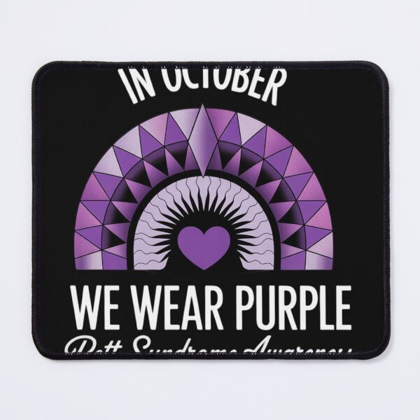 Item preview, Rainbow In October We Wear Purple Rett Syndrome Awareness designed and sold by Vastingan.
