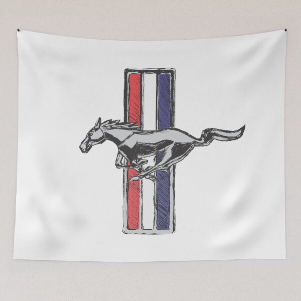Item preview, Mustang Logo Illustration Pony designed and sold by suerussoart.