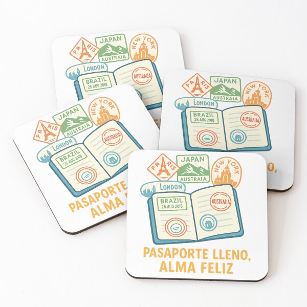 Item preview, Full passport, happy soul – Travel Design designed and sold by Wander Vibes.
