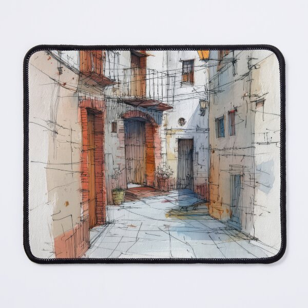 Item preview, Sketch of the old town #11 designed and sold by Proyava.Art.