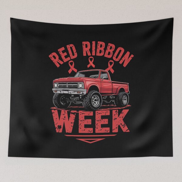 Artikelvorschau, Red Ribbon Week Bewusstsein Monster Truck entworfen und verkauft von Vastingan.