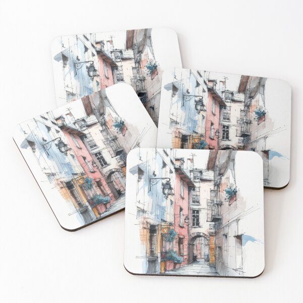 Item preview, Sketch of the old town #12 designed and sold by Proyava.Art.