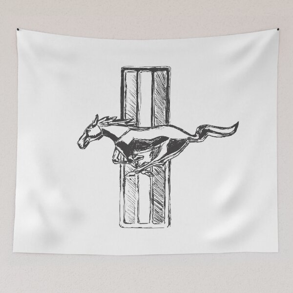 Item preview, Mustang Logo Illustration Pony designed and sold by suerussoart.