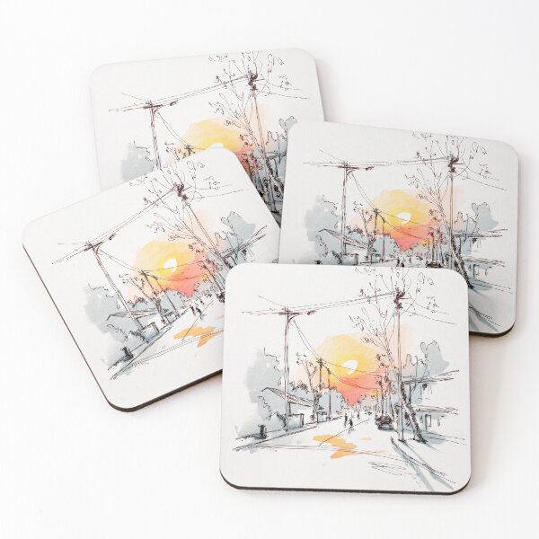 Item preview, Sketch of the old town #13 designed and sold by Proyava.Art.