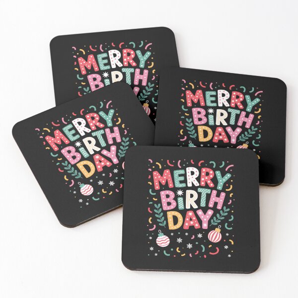 Item preview, Merry Birthday Merry Christmas Birthday Party designed and sold by brynatshop.