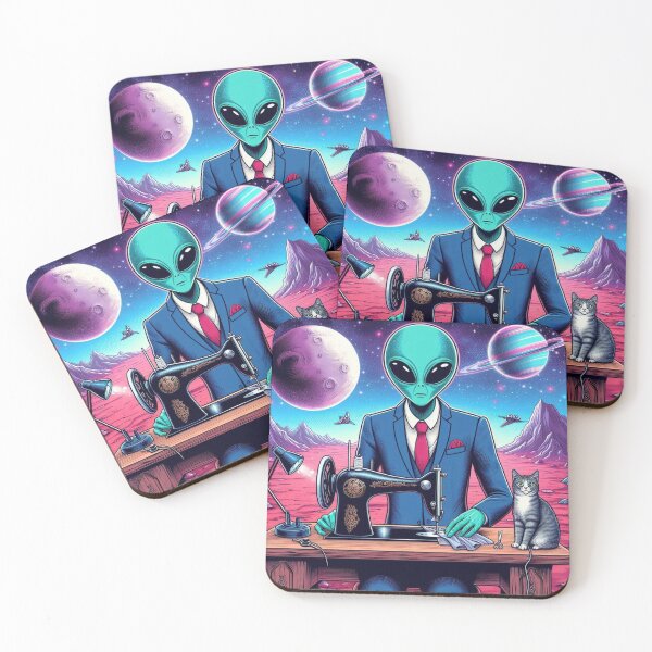 Item preview, Alien and cute cat designed and sold by Dogandesighn.