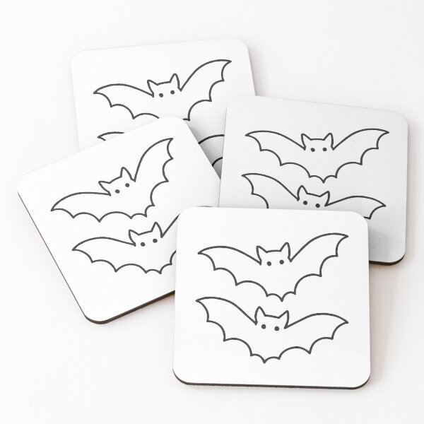 Item preview, Cartoon Outline Halloween Bats Line Art Illustration designed and sold by PandaTShirtShop.