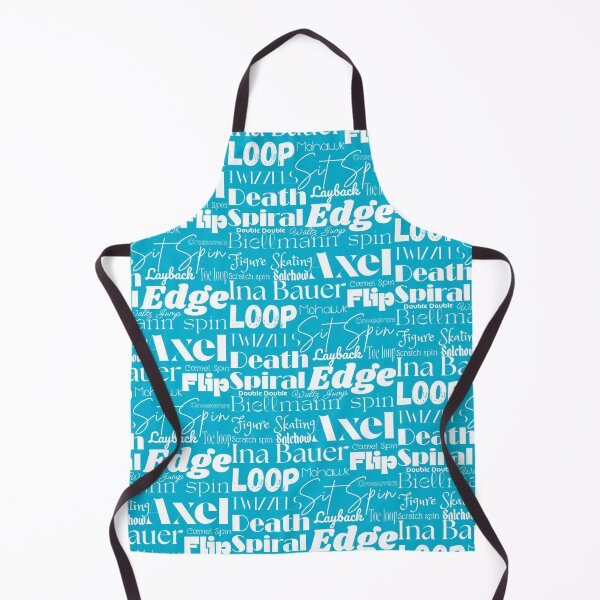 Item preview, Figure Skating Words- Subway Style Print-Cyan designed and sold by PD-Skating.