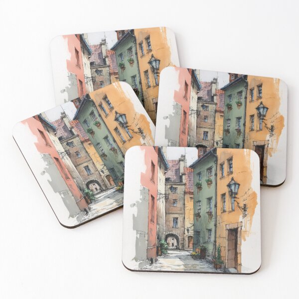 Item preview, Sketch of the old town #16 designed and sold by Proyava.Art.