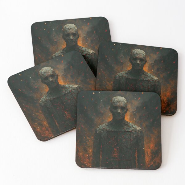 Item preview, Cracked Fiery Humanoid With Glowing Chest designed and sold by PandaTShirtShop.