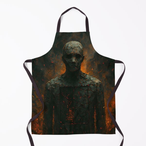 Item preview, Cracked Fiery Humanoid With Glowing Chest designed and sold by PandaTShirtShop.