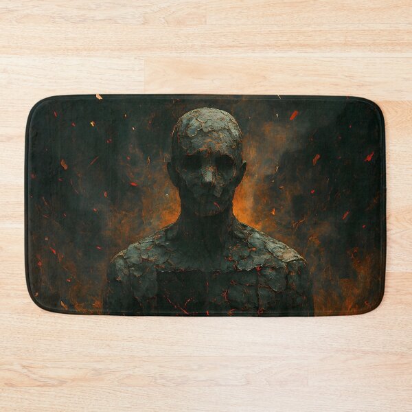 Item preview, Cracked Fiery Humanoid With Glowing Chest designed and sold by PandaTShirtShop.