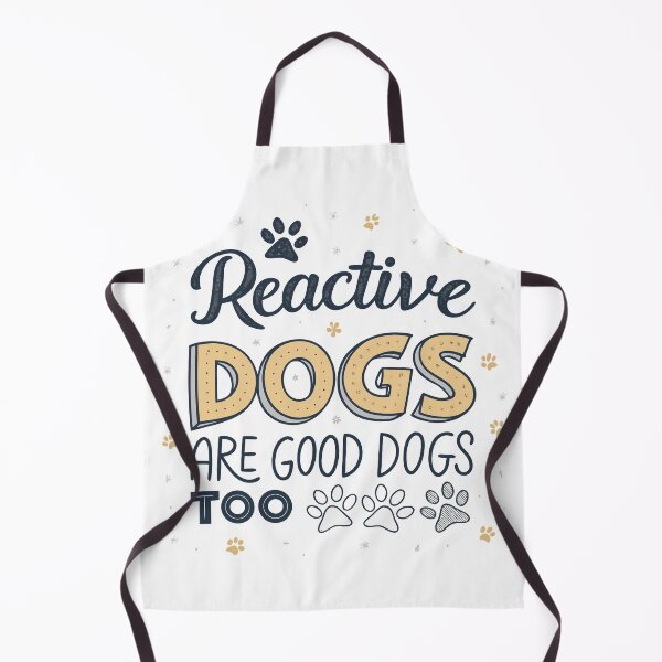 Item preview, Reactive Dogs Are Good Dogs Too – Hand-Drawn Inspirational Typography, Paw Print Design designed and sold by VividOrganica.