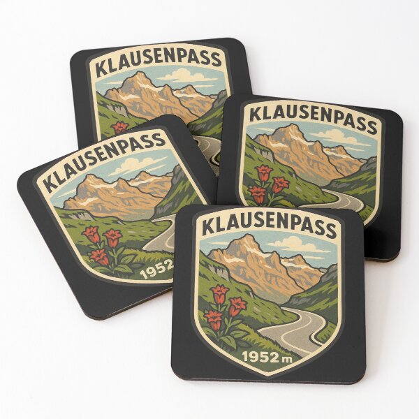 Artikelvorschau, Klausenpass Schweiz Badge entworfen und verkauft von Prints-by-Olaf.