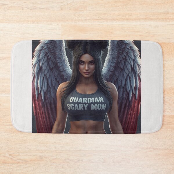 Item preview, Guardian Angel Mom – Strong woman with angel wings | Fantasy art illustration designed and sold by Scaryangelfx.