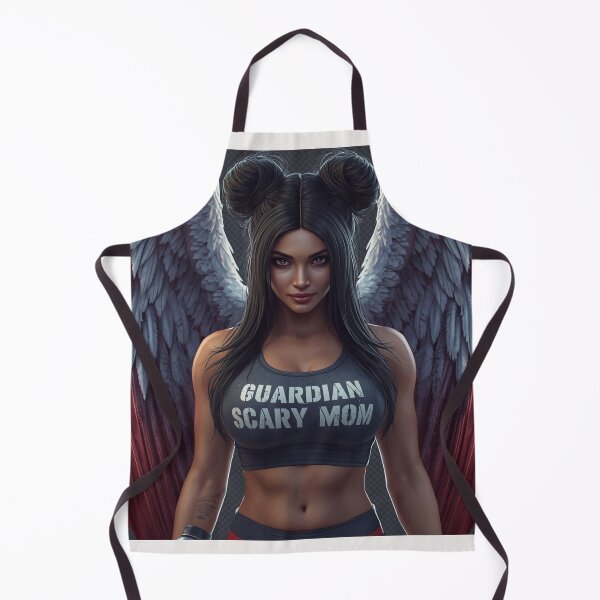 Item preview, Guardian Angel Mom – Strong woman with angel wings | Fantasy art illustration designed and sold by Scaryangelfx.
