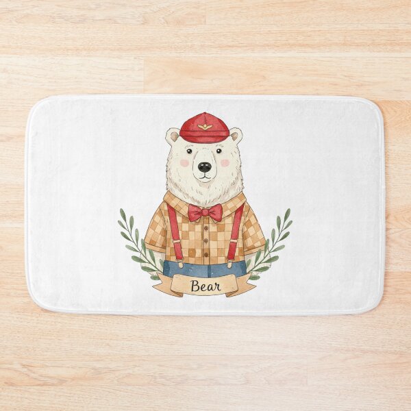 Item preview, Dapper Hipster Bear with Bow Tie and Suspenders designed and sold by xcloud01.
