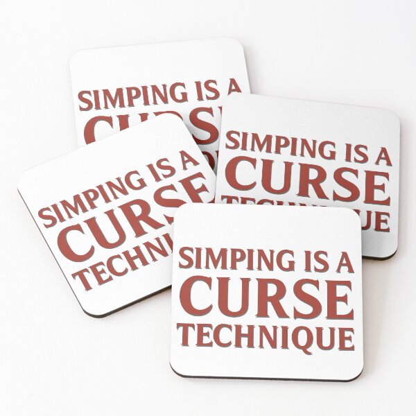 Item preview, "Simping is a curse..." designed and sold by IAmNotASuccubus.