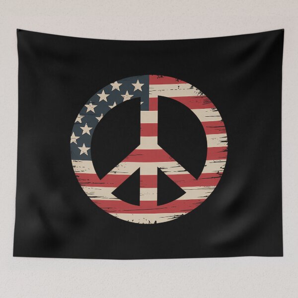Item preview, Peace Sign Patriotic USA Flag Peace & Love designed and sold by brynatshop.