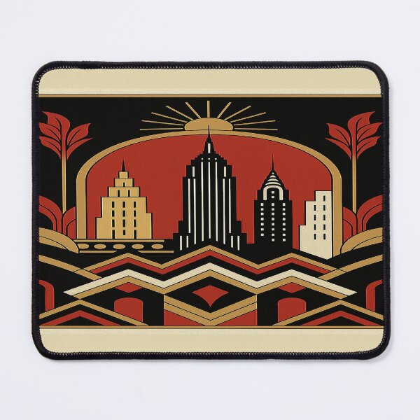 Item preview, Art Deco New York Skyline 1920s Geometric Abstract designed and sold by MarvinStudios.