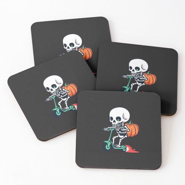 Aperçu de l'œuvre Squelette de cavalier citrouille – Design minimaliste et mignon pour Halloween créée et vendue par ColorSplash123.
