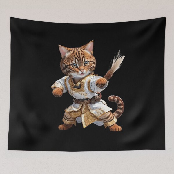 Item preview, Samurai Cat – Warrior Kitty in Traditional Armor designed and sold by Dragonfly-10.