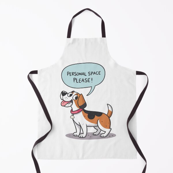 Item preview, Personal Space Please – Funny Cartoon Reactive Dog Design designed and sold by VividOrganica.