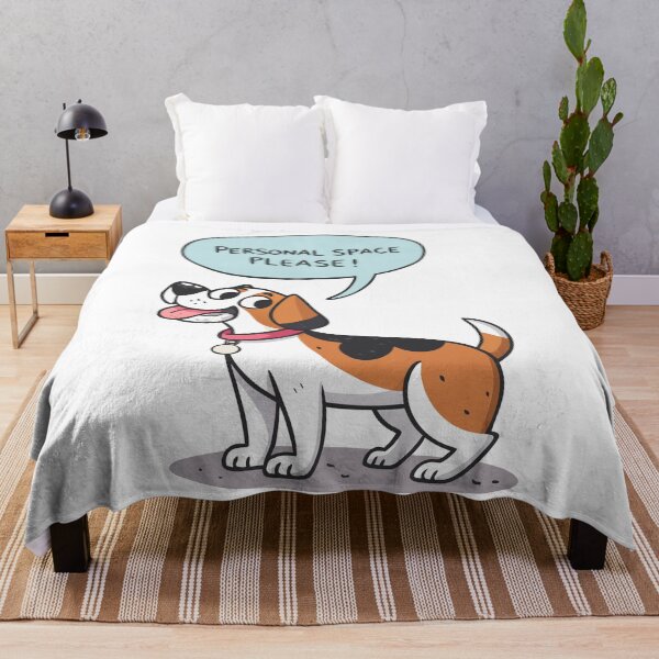Item preview, Personal Space Please – Funny Cartoon Reactive Dog Design designed and sold by VividOrganica.