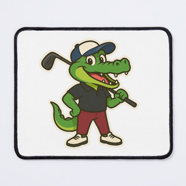 Item preview, Alligator golfer in modern golf clothes designed and sold by BrinaandPops.
