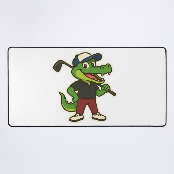 Item preview, Alligator golfer in modern golf clothes designed and sold by BrinaandPops.