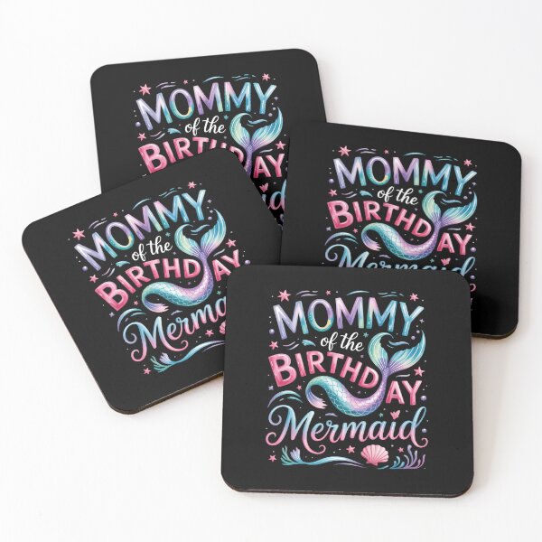 Item preview, Mommy Of The Birthday Mermaid Girl Bday Party Squad Family designed and sold by brynatshop.