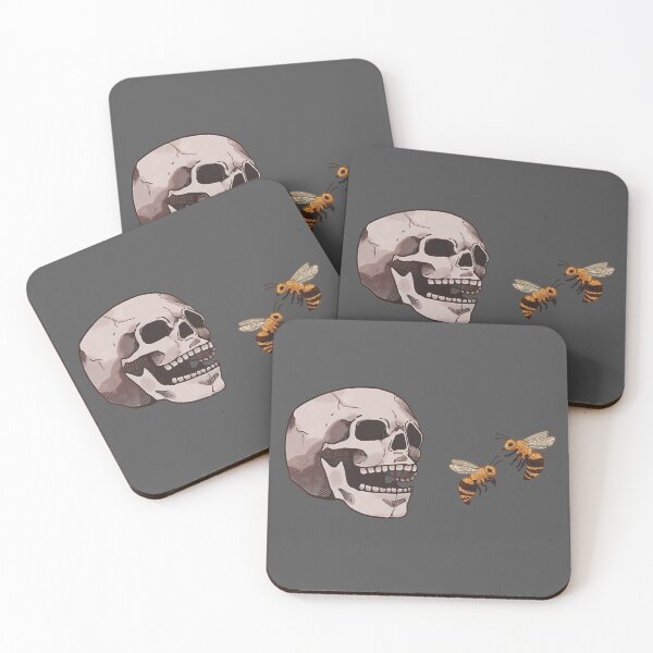 Item preview, Quote Animals- skull and bees (no quote ver.) designed and sold by Niceci.