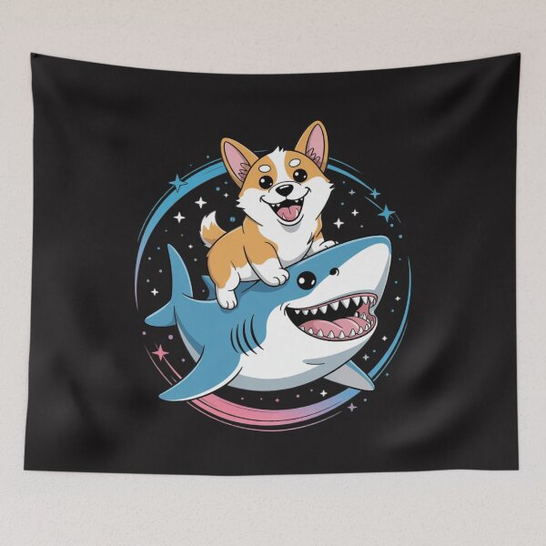 Item preview, Corgi Shark Space Galaxy Jawsome designed and sold by Ikwalima.