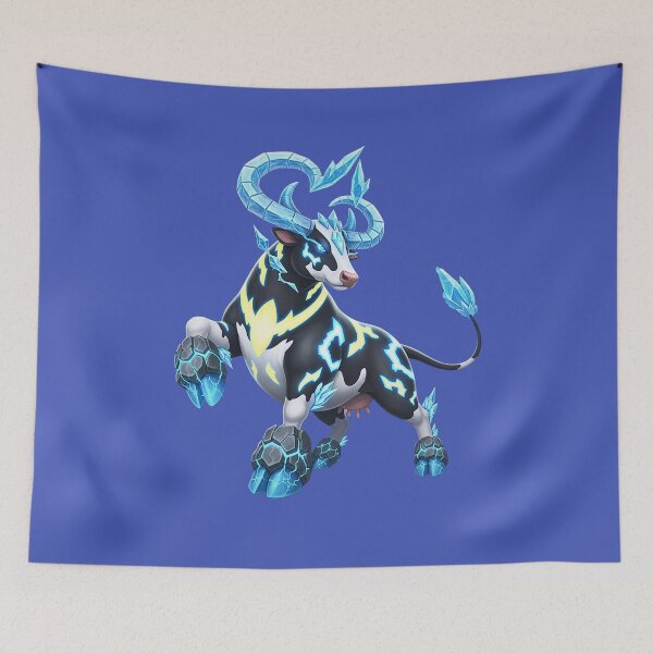 Item preview, Fantasy Electric Bull | Cool Mythical Cow designed and sold by E-SarnEdge.