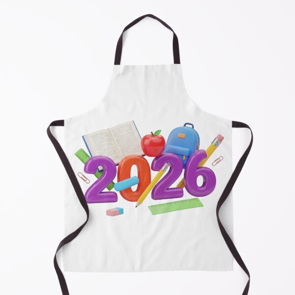 Item preview, Glossy 3D Numbers 2026 with School Supplies Illustration designed and sold by Sahib Singh.