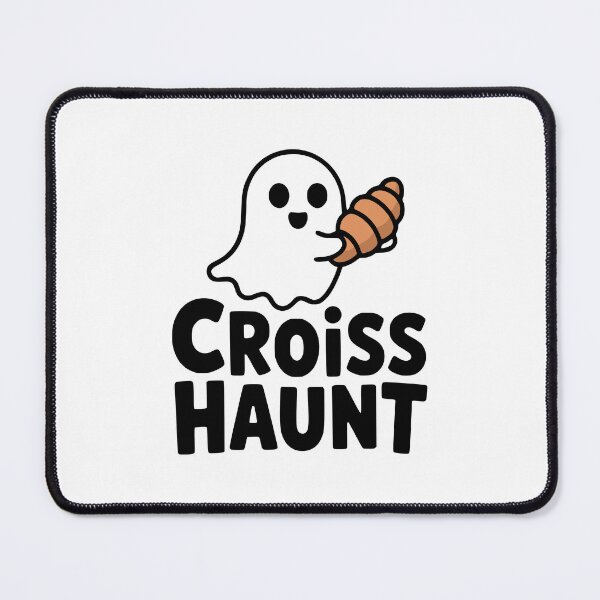 Item preview, Croisshaunt! Cute Croissant Ghost Pun designed and sold by PMCreative.