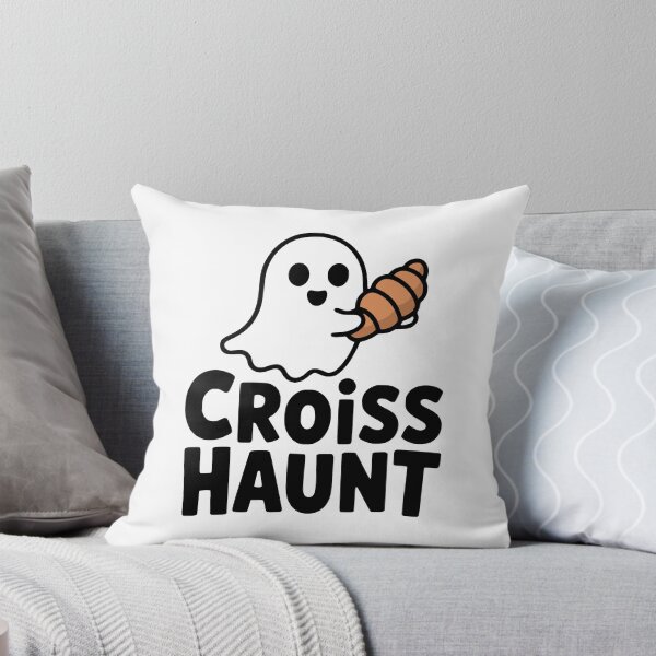 Item preview, Croisshaunt! Cute Croissant Ghost Pun designed and sold by PMCreative.