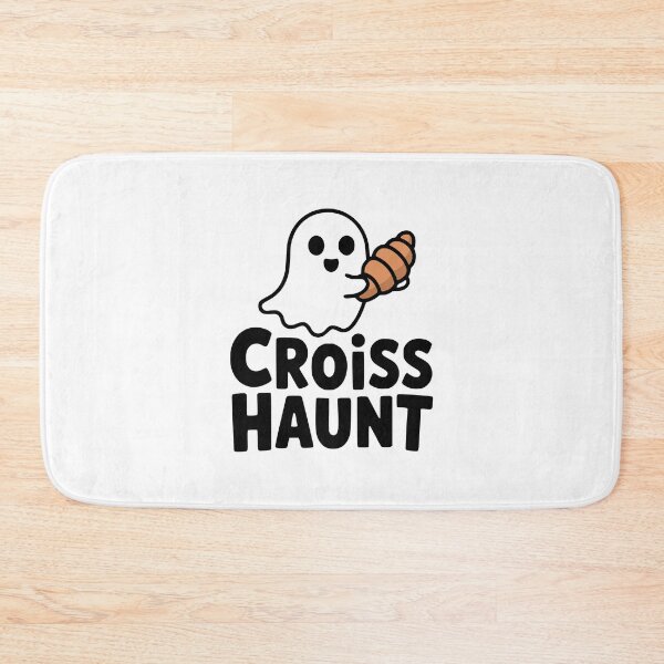 Item preview, Croisshaunt! Cute Croissant Ghost Pun designed and sold by PMCreative.
