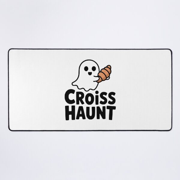 Item preview, Croisshaunt! Cute Croissant Ghost Pun designed and sold by PMCreative.