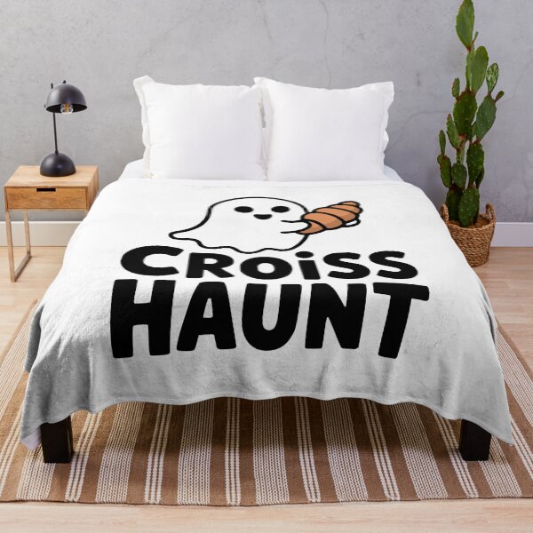 Item preview, Croisshaunt! Cute Croissant Ghost Pun designed and sold by PMCreative.