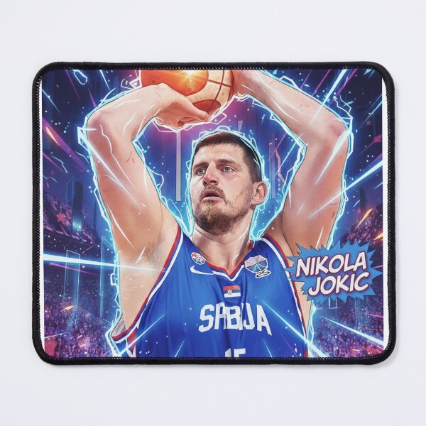 Item preview, Nikola Jokic Serbian Eurobasket Poster Art designed and sold by ecdato.