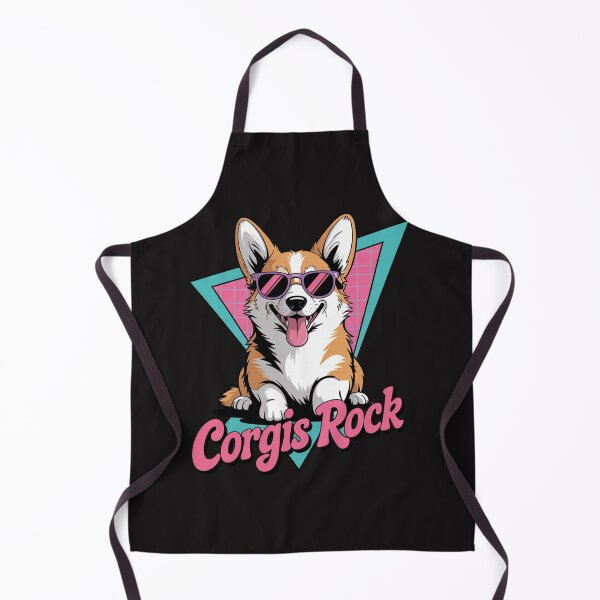 Item preview, Corgis Rock - 80s corgi dog in sunglasses  designed and sold by Ikwalima.