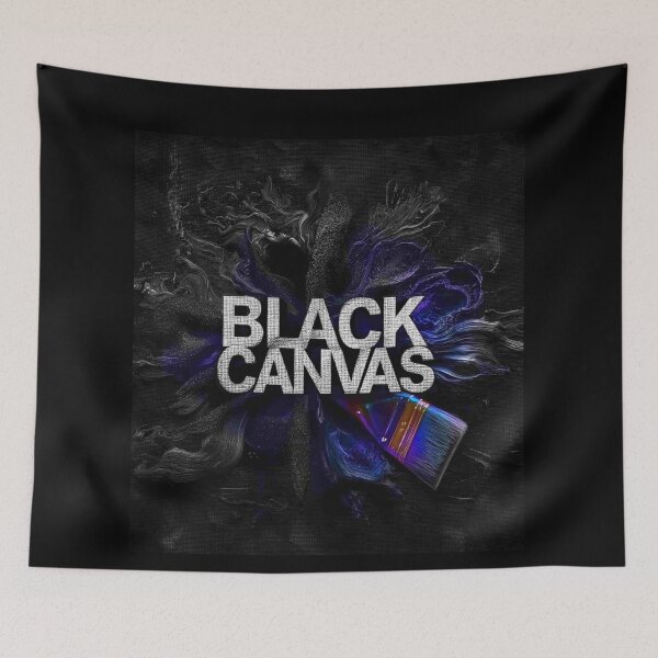 Aperçu de l'œuvre Art noir abstrait créée et vendue par Blackcanvas444.