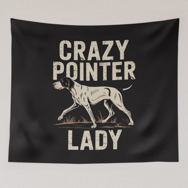 Item preview, Crazy English Pointer Lady Dog Mom designed and sold by Ikwalima.
