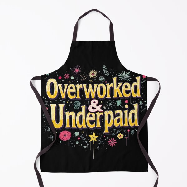 Item preview, Overworked & Underpaid | Funny Work Meme designed and sold by LR Vibe Studio.