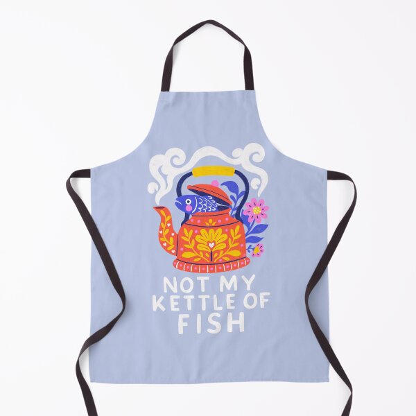 Item preview, Not My Kettle of Fish – Punny Teapot Folk Art designed and sold by Itouchedabee.