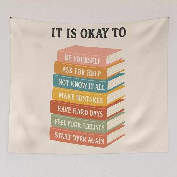 Item preview, It Is Okay To – Positive Affirmation Motivational Quote Design designed and sold by SuccessHunters.