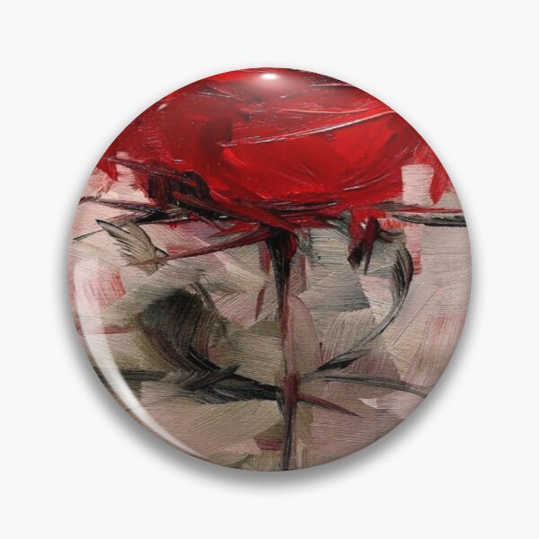 Item preview, Beautiful bold impressionist red rose drawing  designed and sold by NivyasArtistry.